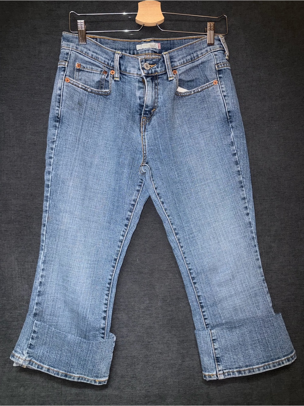 Levi's Light Blue High-Rise Crop Jeans